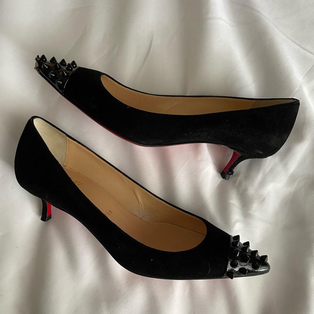 Christian Louboutin Spike Tip Kitten Heel 36.5